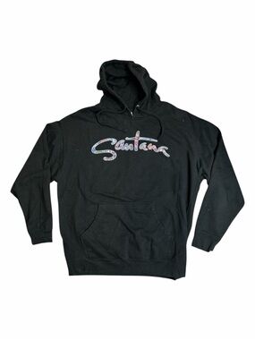 Carlos Santana‎ Independent Black Double Sided Hoodie - Size L